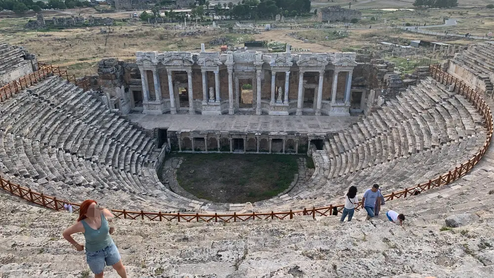 Hierapolis, ancient city of hierapolis, Denizli attractions, Pamukkale, amphitheater