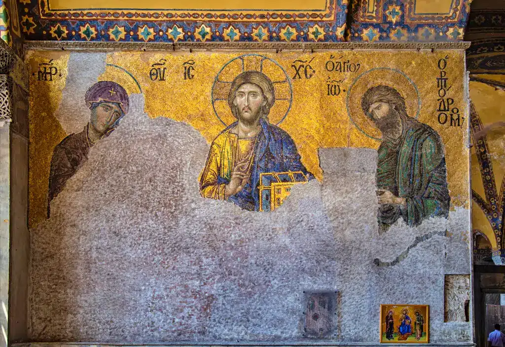 defacing of the mosaics in Hagia Sophia